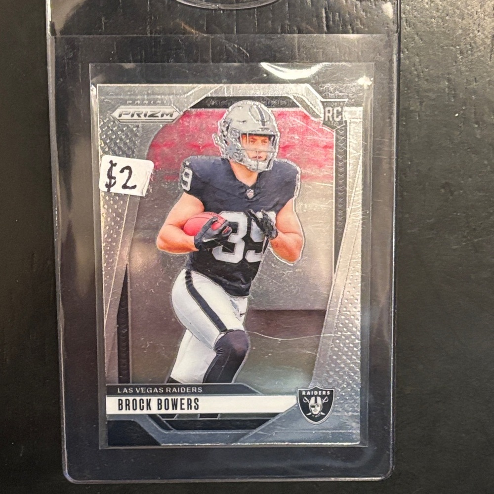 Brock Bowers 2024 Prizm Base Rookie Card #315